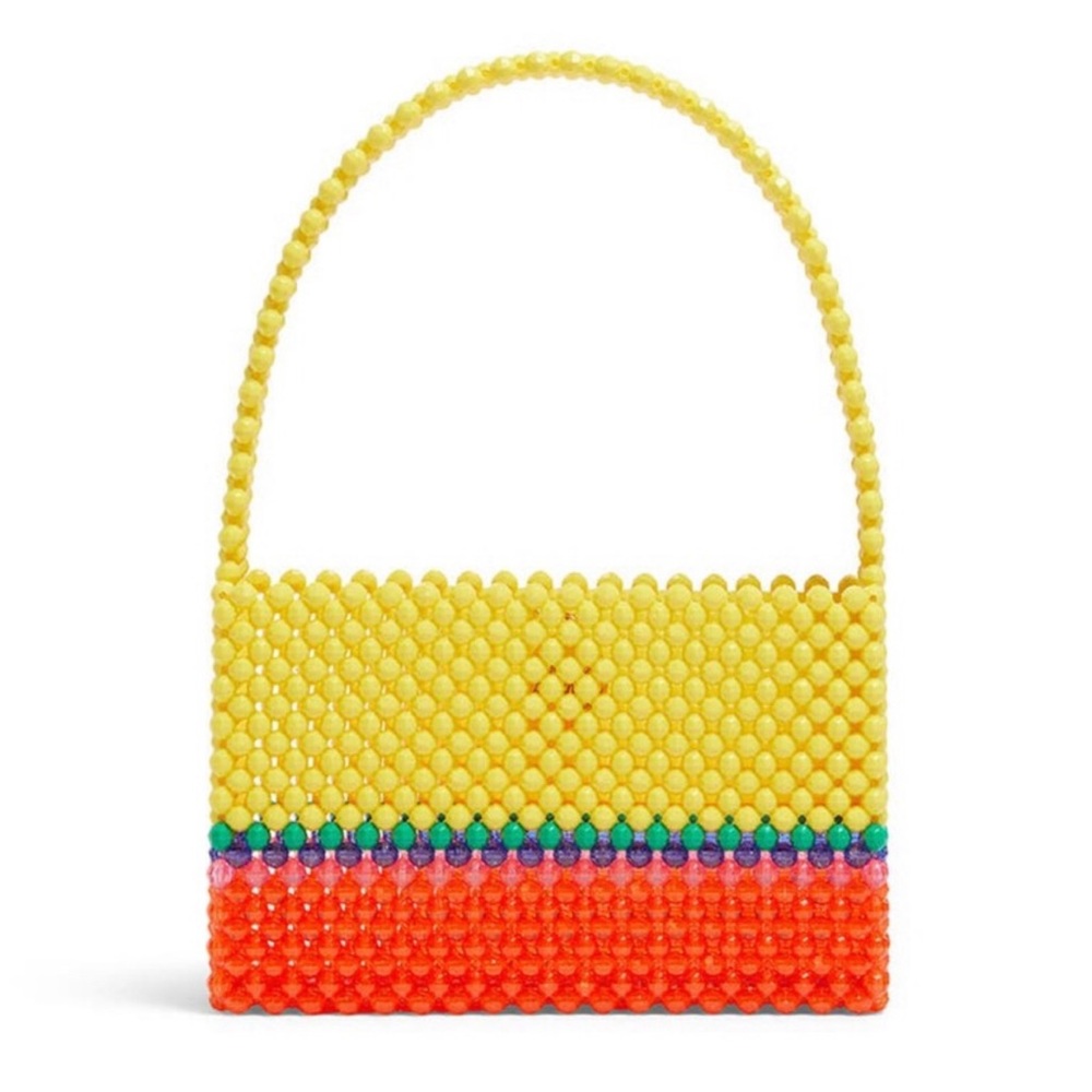 Susan Alexandra Buttercup Gorgine Beaded Mini Bag Orange Yellow Pink Cute Tote